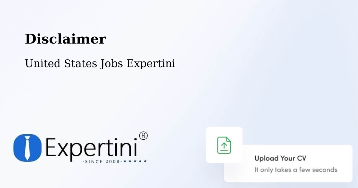 Disclaimer – Leechburg - United States Jobs Expertini